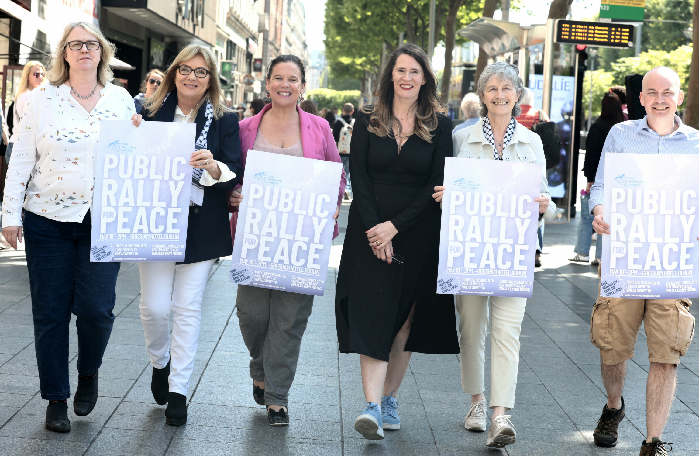 ‘Hands off Irish neutrality’: Opposition parties join together to protest triple lock changes ‘Hands off Irish neutrality’: Opposition parties join together to protest triple lock changes