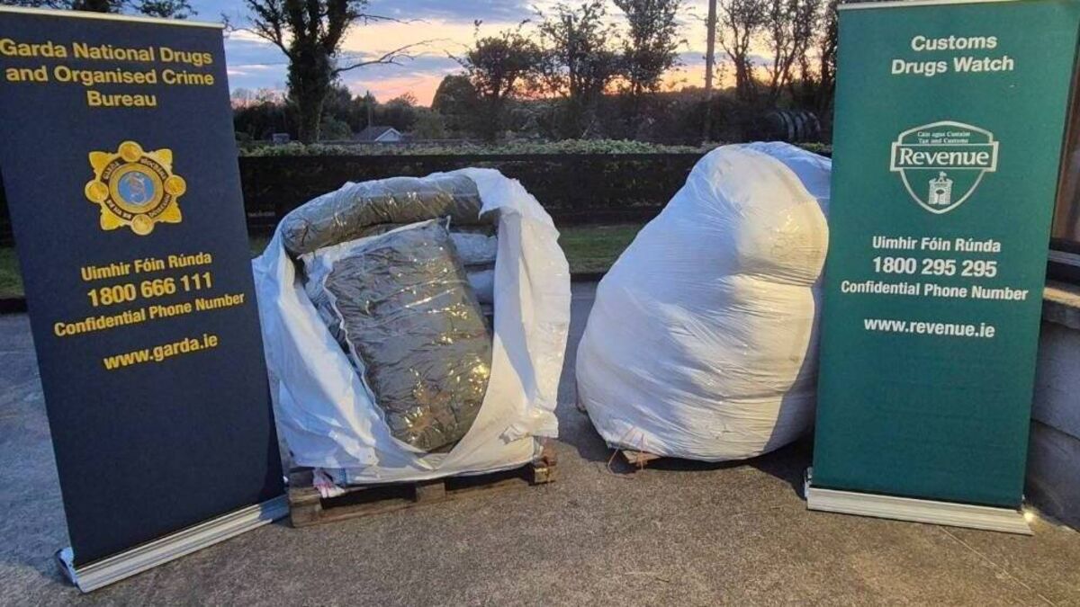 Two men (60s) arrested after seizure of €10 million worth of cannabis in Co Clare